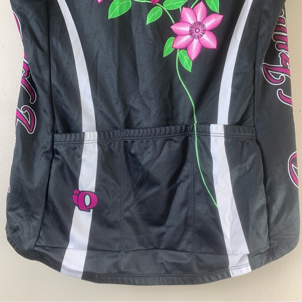 Pearl Izumi Sleeveless Jersey Womens Small Black Floral Select Series Cycling - Picture 2 of 11